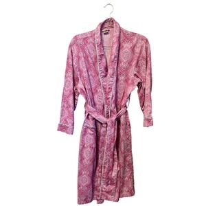 BedHead Pajamas Women's Pink Paisley Robe S M Loungewear